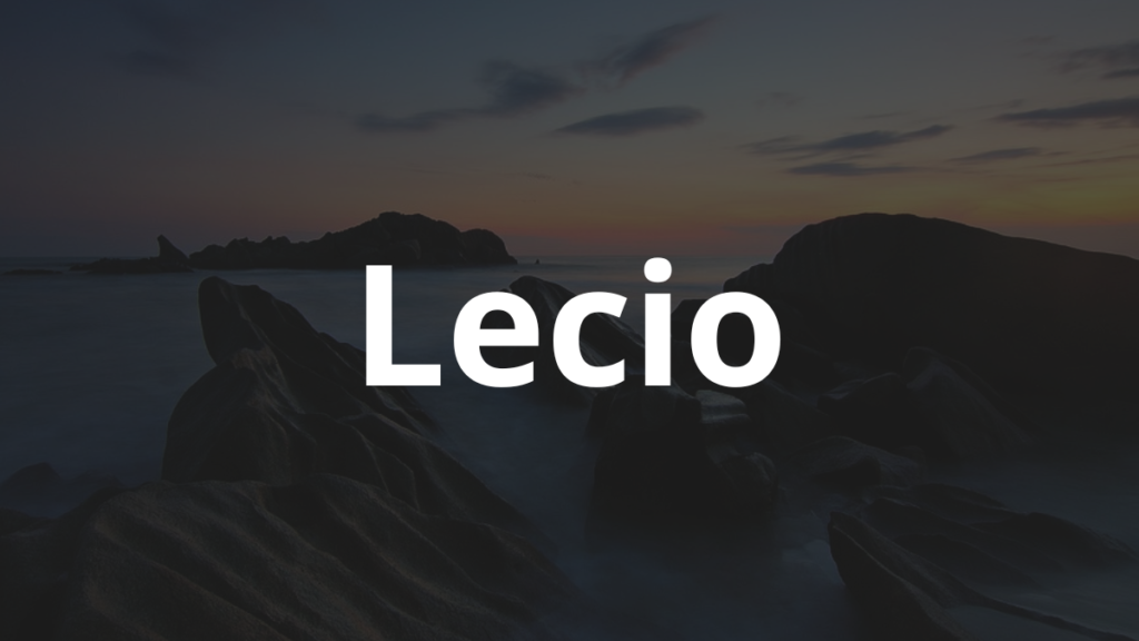 Significado do nome Lecio