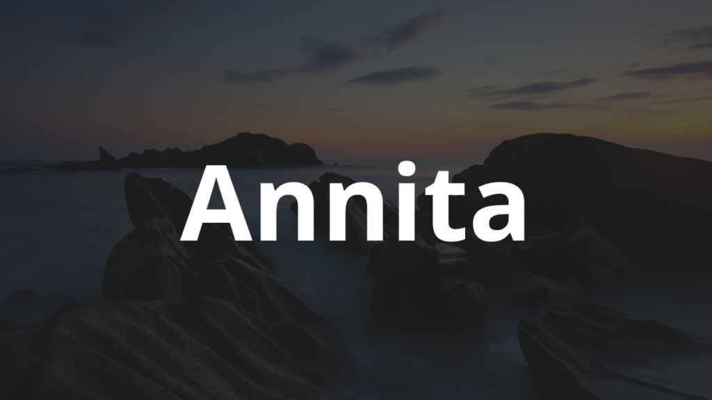 Significado do nome Annita