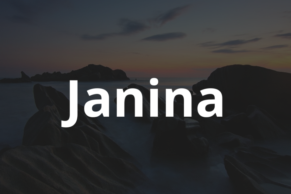 Significado do nome Janina: História e origem! 9 Significado do nome Janina