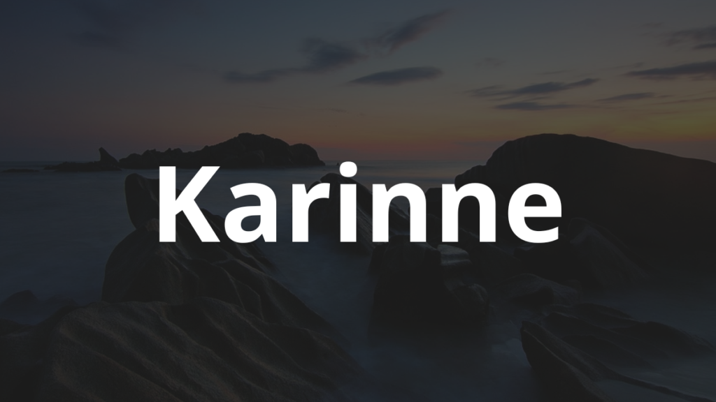 Significado do nome Karinne