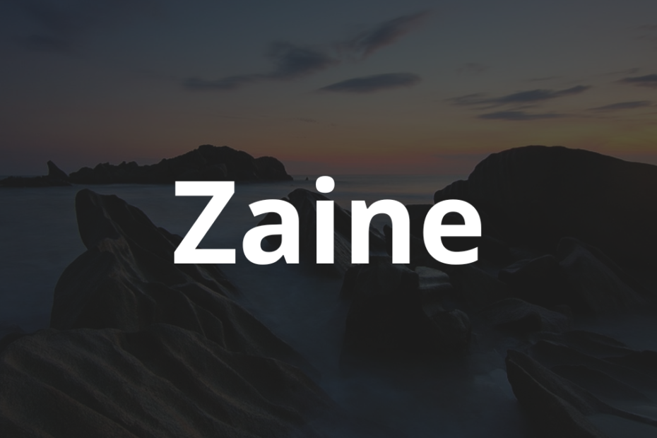 Significado do nome Zaine: História e origem! 1 Significado do nome Zaine