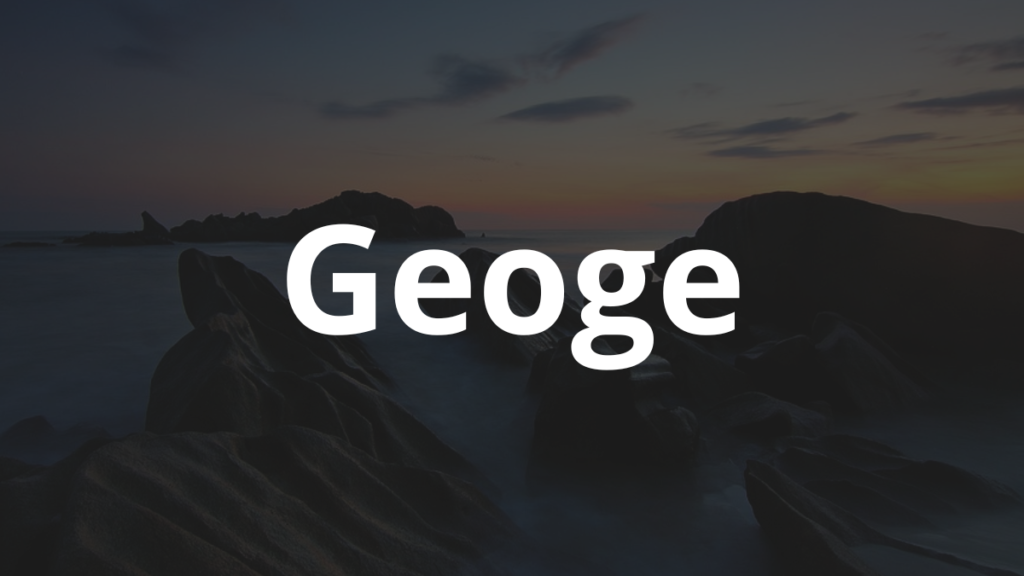 Significado do nome Geoge