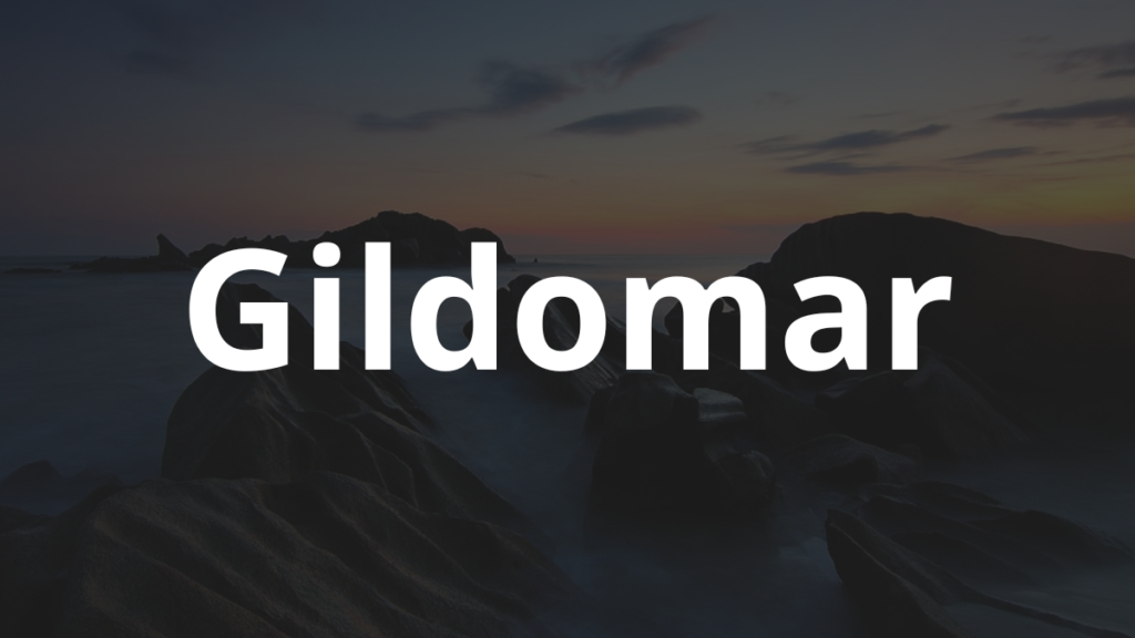 Significado do nome Gildomar