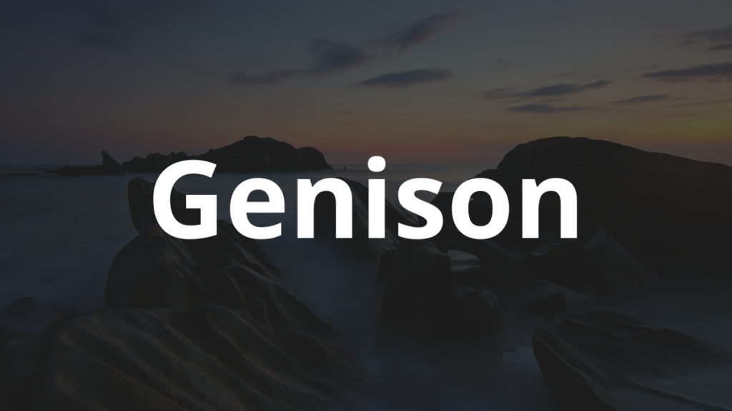 Significado do nome Genison: História e origem! 1 Significado do nome Genison