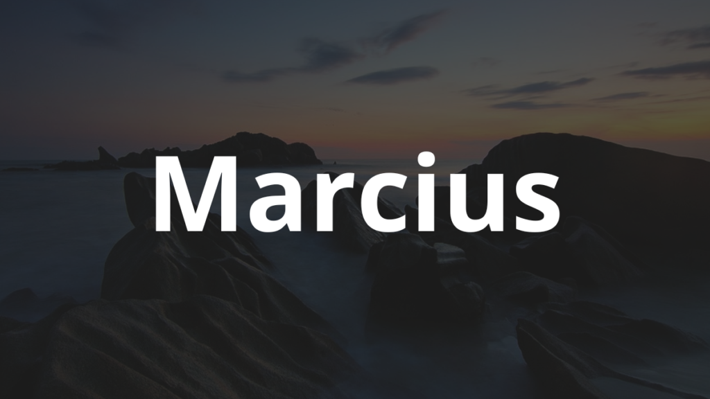 Significado do nome Marcius: História e origem! 1 Significado do nome Marcius