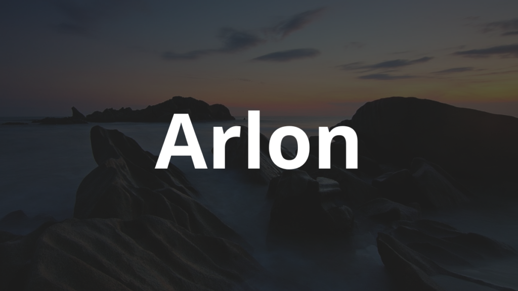 Significado do nome Arlon