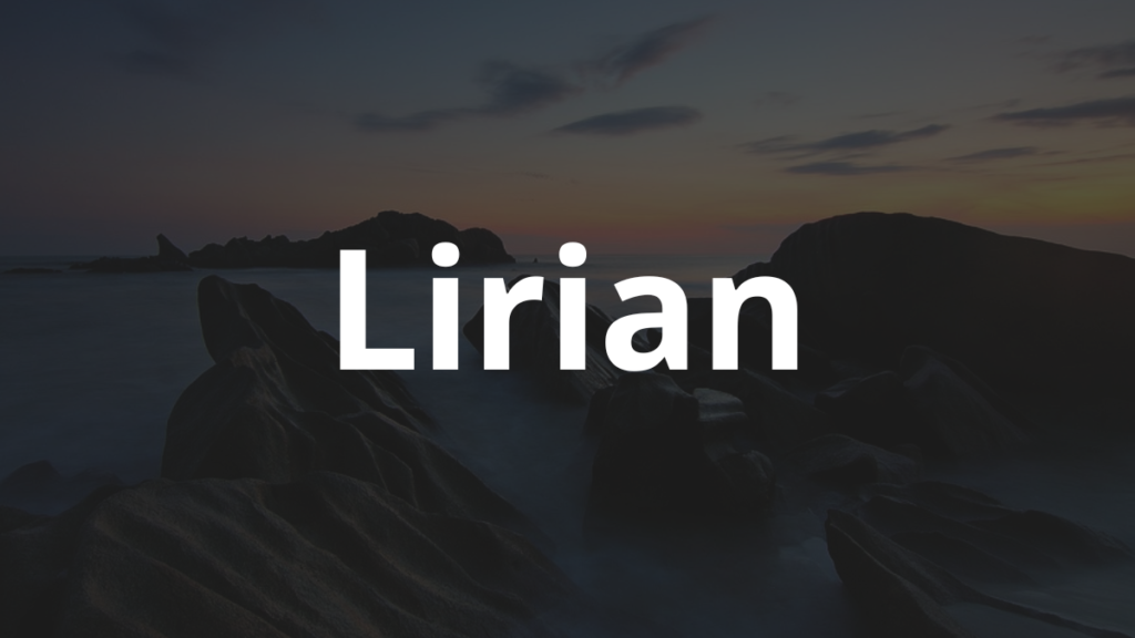 Significado do nome Lirian: História e origem! 1 Significado do nome Lirian
