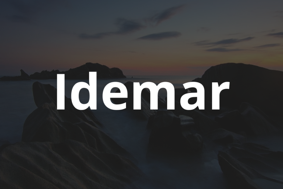 Significado do nome Idemar: História e origem! 1 Significado do nome Idemar
