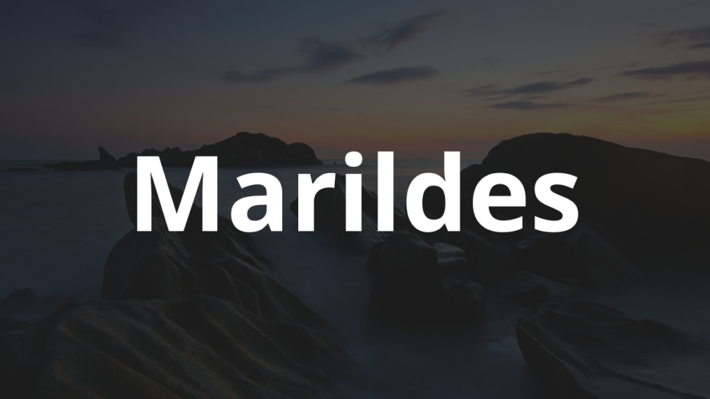 Significado do nome Marildes