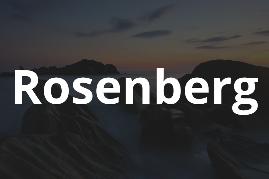Significado do nome Rosenberg: História e origem! 3 Significado do nome Rosenberg