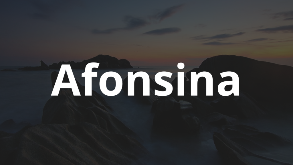 Significado do nome Afonsina: História e origem! 1 Significado do nome Afonsina