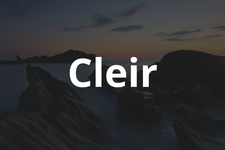 Significado do nome Cleir