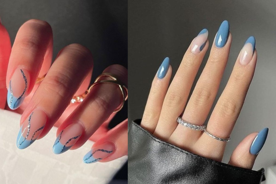 Unhas em Gel Azul: Confira as melhores e mais incríveis dicas e inspirações para arrasar nas unhas! 23 Unhas em Gel Azul claro