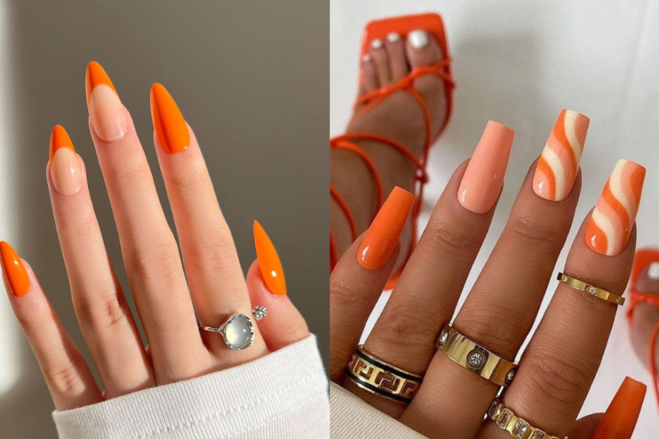 Unhas Alaranjadas: Confira incríveis dicas e inspirações para arrasar no visual! 1 Lindas e incríveis Unhas Alaranjadas
