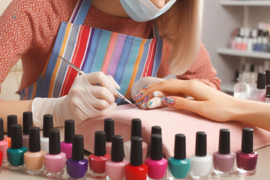 Designer de Unhas: O que é a profissão, como é o curso e muito mais! 21 Designer de Unhas trabalhando