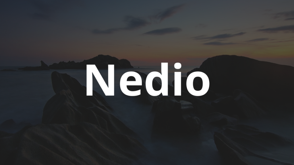 Significado do nome Nedio: História e origem! 1 Significado do nome Nedio