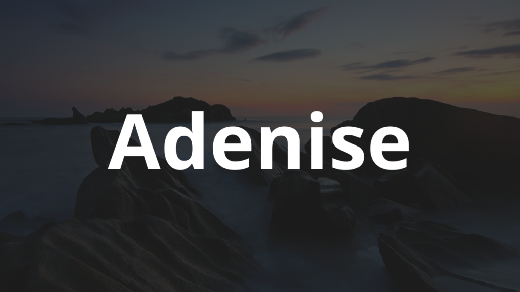 Significado do nome Adenise