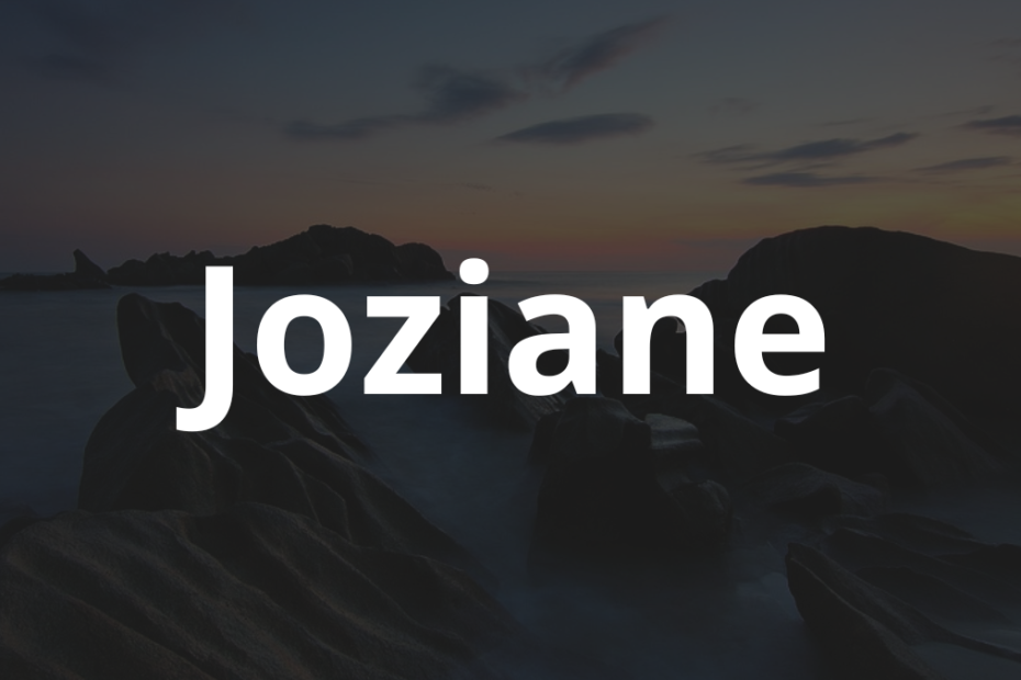 Significado do nome Joziane