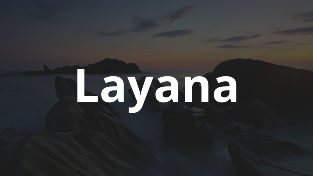 Significado do nome Layana