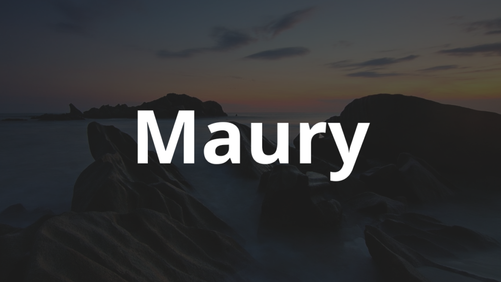 Significado do nome Maury: História e origem! 1 Significado do nome Maury