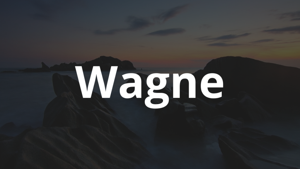 Significado do nome Wagne: História e origem! 1 Significado do nome Wagne