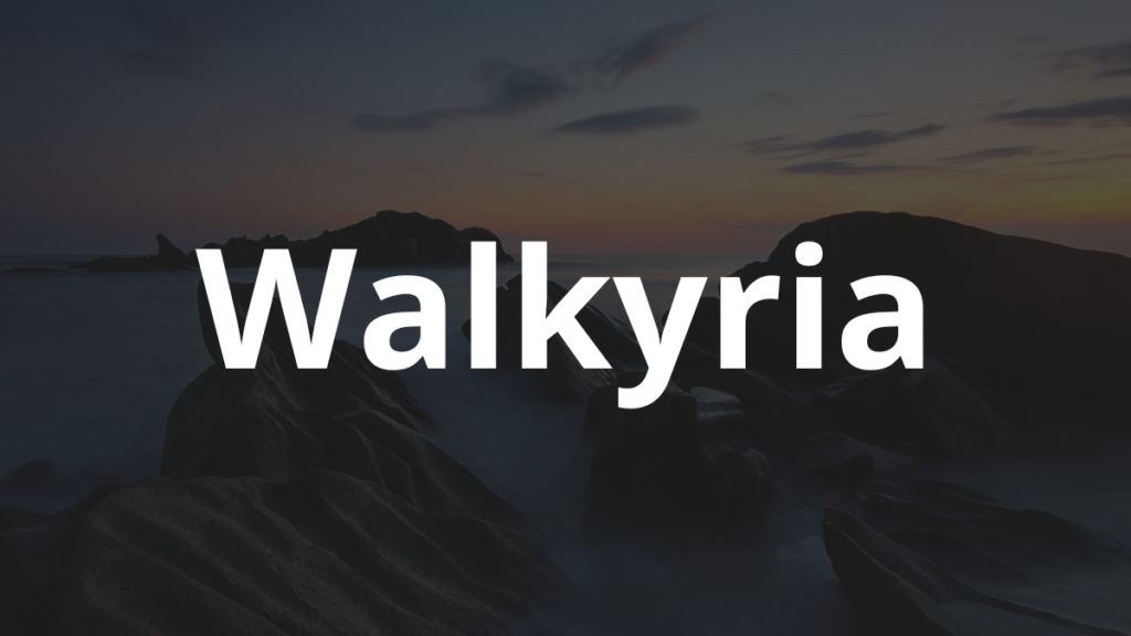 Significado do nome Walkyria