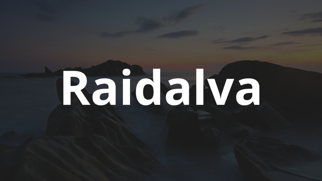 Significado do nome Raidalva: História e origem! 1 Significado do nome Raidalva