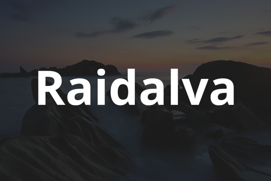 Significado do nome Raidalva