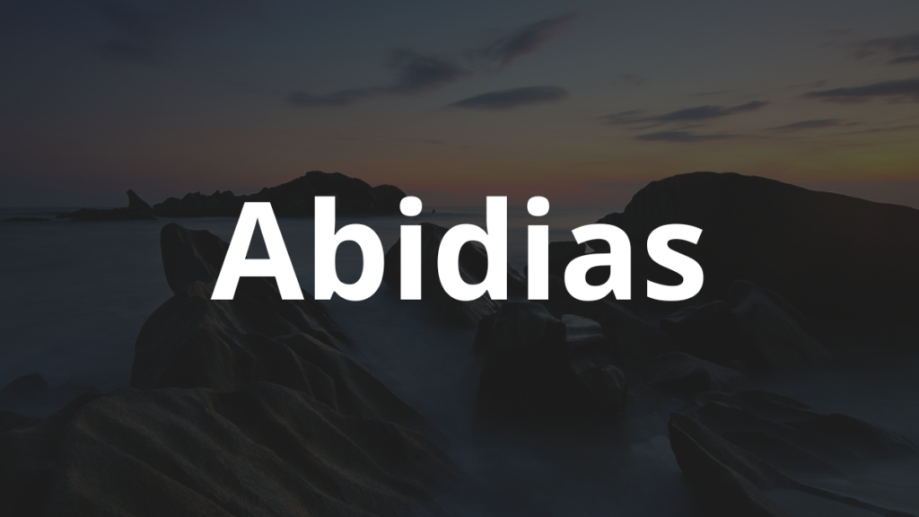 Significado do nome Abidias: História e origem! 1 Significado do nome Abidias