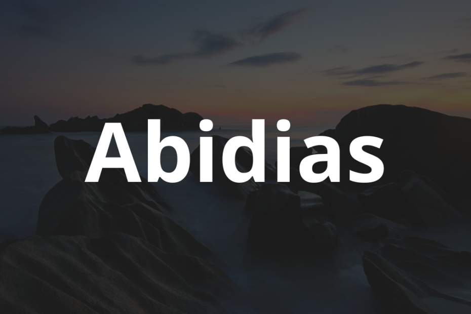 Significado do nome Abidias: História e origem! 1 Significado do nome Abidias