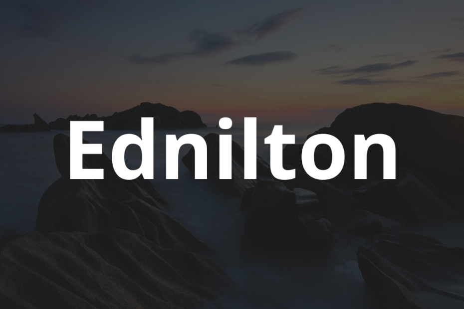 Significado do nome Ednilton