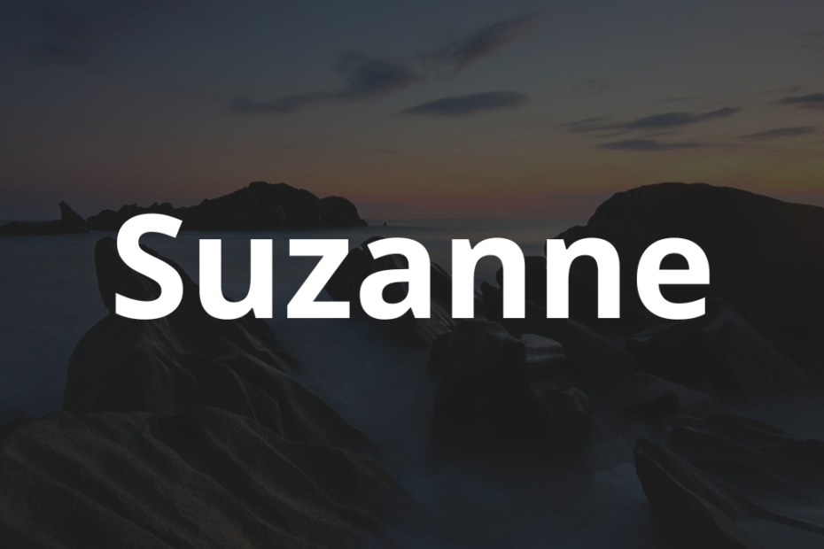 Significado do nome Suzanne