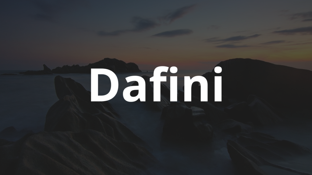 Significado do nome Dafini: História e origem! 1 Significado do nome Dafini