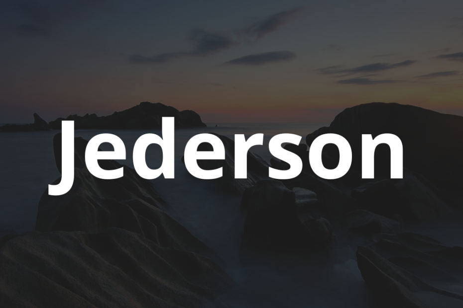 Significado do nome Jederson