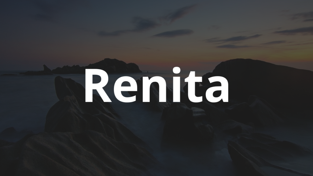 Significado do nome Renita