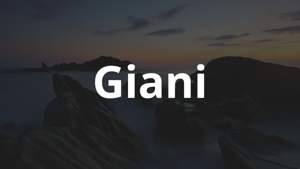 Significado do nome Giani: História e origem! 1 Significado do nome Giani
