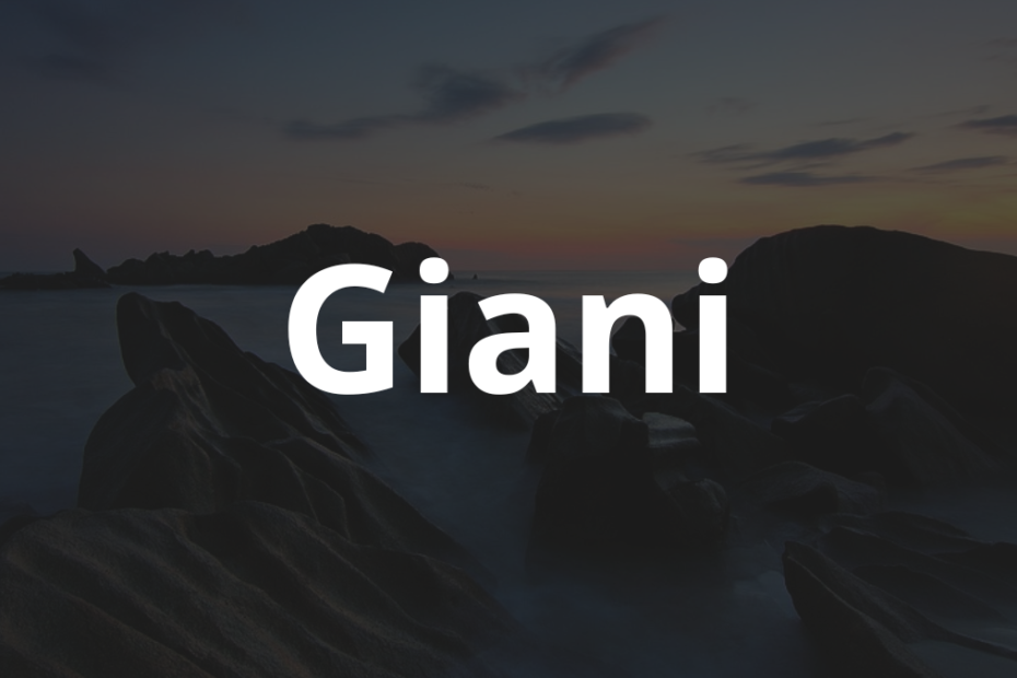Significado do nome Giani