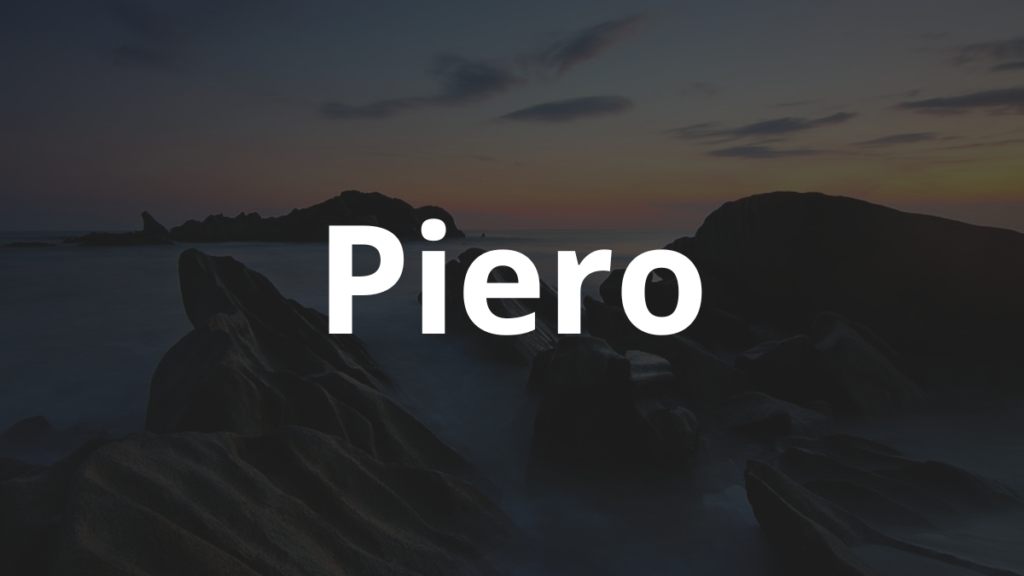 Significado do nome Piero