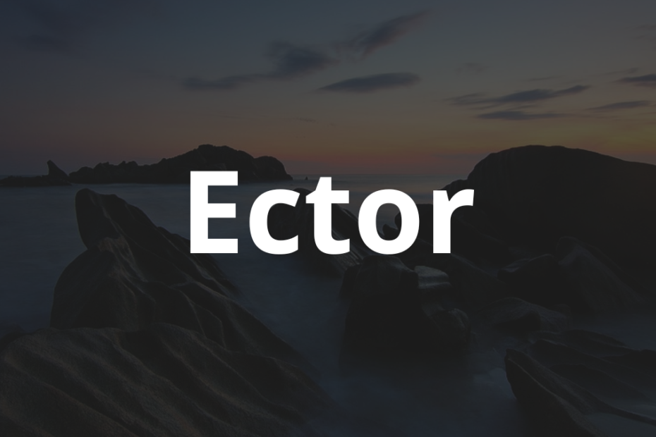 Significado do nome Ector