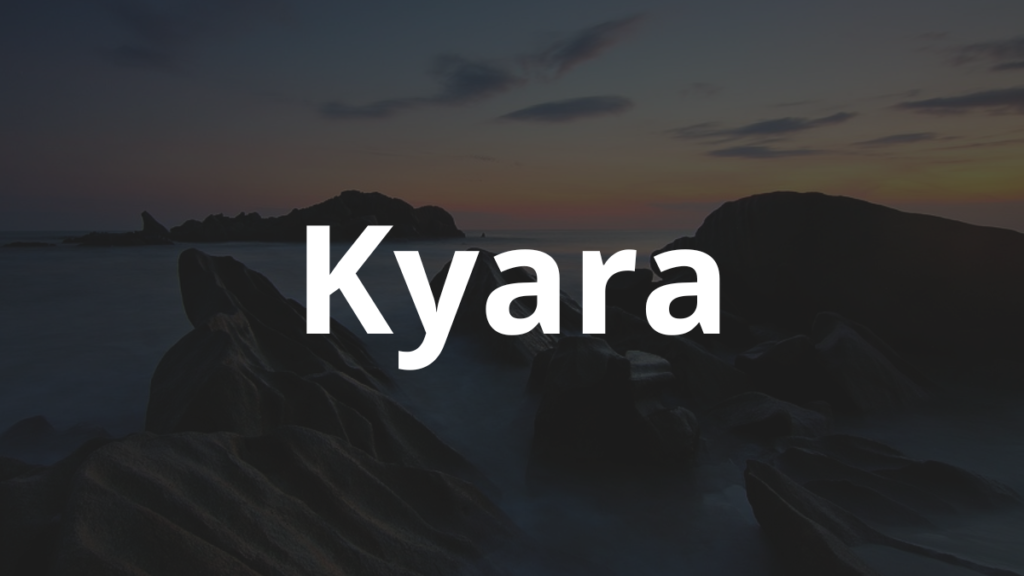 Significado do nome Kyara: História e origem! 1 Significado do nome Kyara