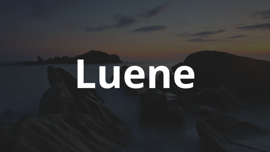 Significado do nome Luene