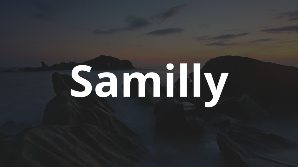 Significado do nome Samilly