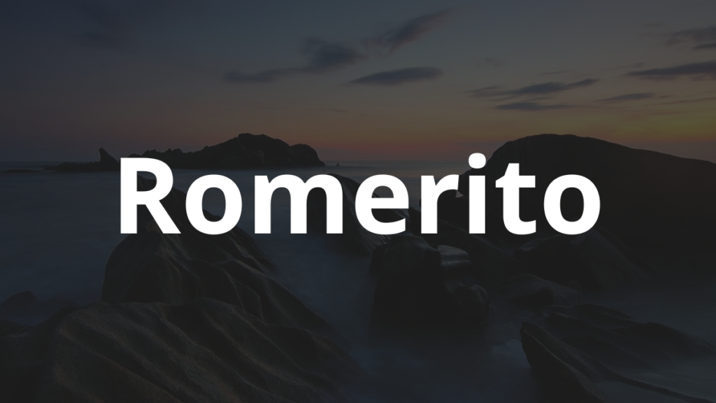 Significado do nome Romerito: História e origem! 1 Significado do nome Romerito