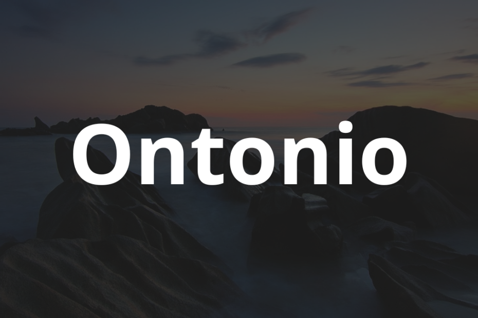 Significado do nome Ontonio