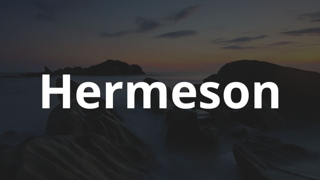 Significado do nome Hermeson: História e origem! 1 Significado do nome Hermeson