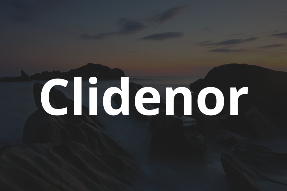 Significado do nome Clidenor