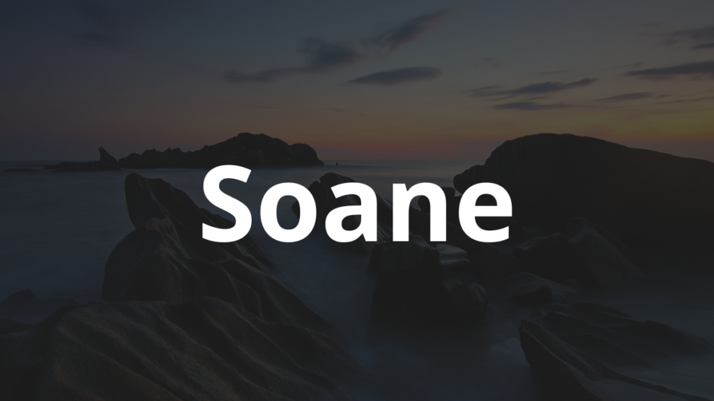 Significado do nome Soane