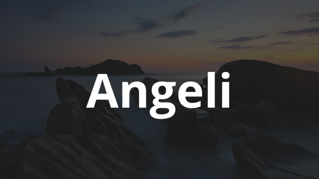 Significado do nome Angeli: História e origem! 1 Significado do nome Angeli