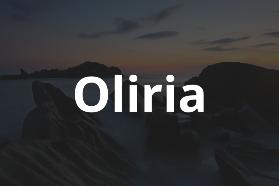 Significado do nome Oliria