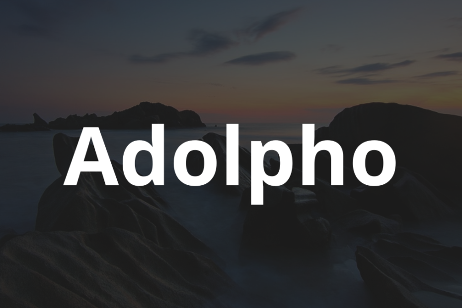Significado do nome Adolpho: História e origem! 5 Significado do nome Adolpho
